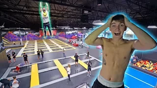 WORLD'S BIGGEST TRAMPOLINE PARK TO OURSELVES! *INSANE*