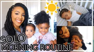 SOLO MOMMY MORNING ROUTINE 2020 | STAY AT HOME MOM OF A BABY AND TODDLER