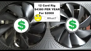 I'm Making Money With A 12 Card Mining Rig! (Part 1) Bitcoin And Ethereum Are Going Up!