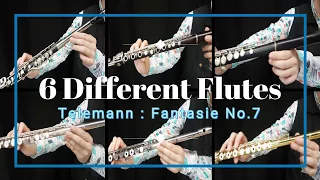 Comparison of flute sounds. Material and shape, Schwedler and conical ring key Boehm