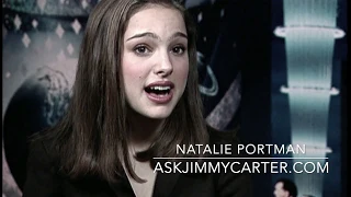 Natalie Portman Mars Attacks 1996 with Jimmy Carter