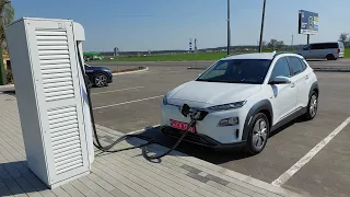 ⚡️💙500 Км на Hyundai KONA 64 kWh⚡️Реальний тест автономності (запас) по трасі⚡️На що вона здатна?💛⚡️