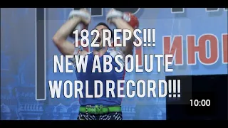 New WORLD RECORD 182 REPS Markov Ivan