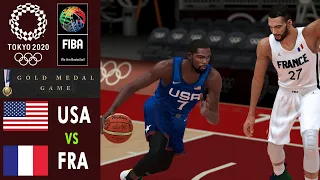 FRANCE vs USA | Tokyo 2020 Olympics | Men's Basketball GOLD Medal Match | FIBA