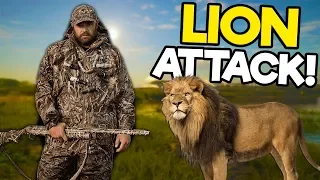 Hunters Get Attacked by Lions in the Savanna! - The Hunter Call of the Wild Multiplayer