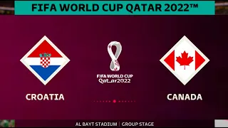 FIFA 23 - Croatia v Canada - FIFA World Cup 2022 Group Stage Match