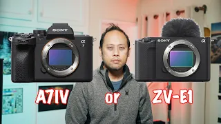 Sony ZV-E1 or A7IV | Which one?