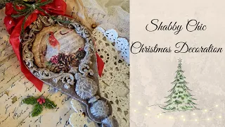 Simple tutorial for a Shabby Chic Christmas Decoration