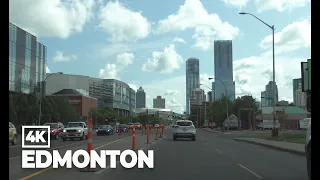 Driving in Edmonton, Canada 4K (2021 Summer)