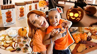 So much fun! Our Pumpkin Carving party!