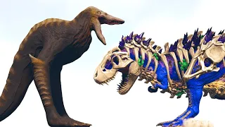 SMALL SKULL CRAWLER vs GRAVE TYRANT/CARCHAR/GIGA and MONSTERS | ARK Kaiju Battle