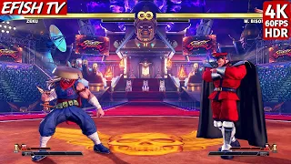 Zeku vs M. Bison (Hardest AI) - Street Fighter V | 4K 60FPS HDR