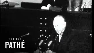 Adenauer Addresses Bundestag On His Visit To Moscow (1955)