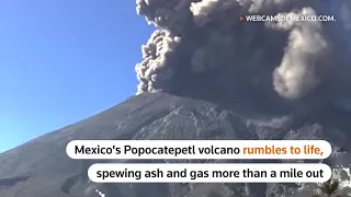 Smoke spews from Mexico's Popocatepetl volcano | REUTERS