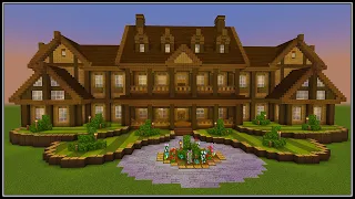 Minecraft: How to Build a Wooden Mansion | PART 6 (Interior 3/3)