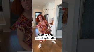 MOM vs DAD WATCHING THE KIDDOS #shorts