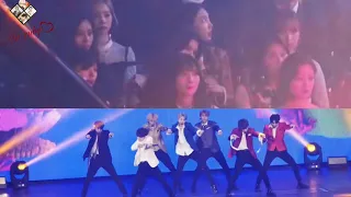 20181128 Twice's Reaction to BTS - IDOL @AAA