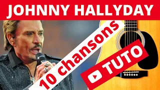 Johnny Hallyday - Medley 10 chansons [Tuto guitare facile Terafab]