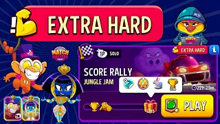 x2 EXTRA HARD Solo Challenge Jungle Jam + Bombs Away Score Rally 1245 points | Match Masters