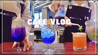 🌊여름엔 시원한 티칵테일🌊      (eng) l cafe vlog #3 l asmr l 카페 브이로그 l 개인카페 l 베이커리 l bakery