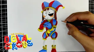 COMO DIBUJAR a POMNI de THE AMAZING DIGITAL CIRCUS | drawing THE AMAZING DIGITAL CIRCUS