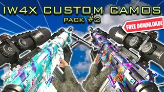 MY NEW IW4X CUSTOM CAMO PACK IS HERE! (Modded MW2 Remastered Custom Camo Pack #2 with FREE Download)