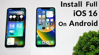 Install iOS 16 On Android | Convert Your Android To iOS 16 | Complete Setup