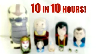 10 HOURS challenge RUSSIAN nesting dolls