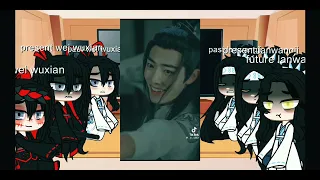 past, present and future wangxian react to?