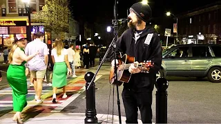 Busker Playing "Hallelujah" Cover on the Streets of Athens, GA