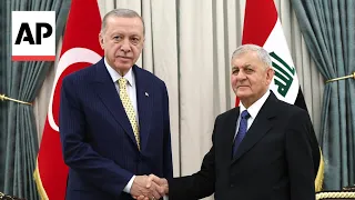 Turkey's Erdogan meets with Iraqi counterpart Rashid on first state visit in decade