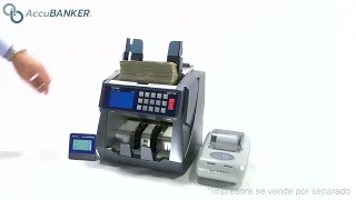 ACCUBANKER AB7100 Valorizadora de Billetes Mixtos Powered By Mauja Group