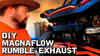 DIY Magnaflow Rumble Exhaust - Polaris RZR XP Turbo - WTF Garage Ep 001