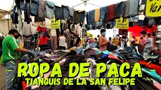 ROPA DE PACA de $10 👕 TIANGUIS DE LA SAN FELIPE  |  Comprando Ropa en el Tianguis #ropadepaca