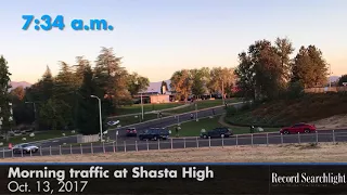 Friday morning traffic at Shasta High