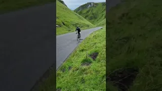 Cycling up Winnats Pass in Peak District FAIL #shorts