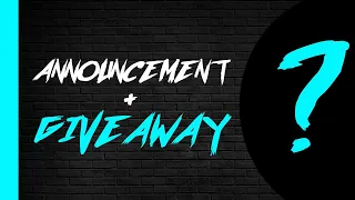 Announcement & GIVEAWAY