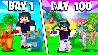 I Spent 100 DAYS in the BEST POKÉMON Minecraft Mod Against my Rival! (Duos Cobblemon)