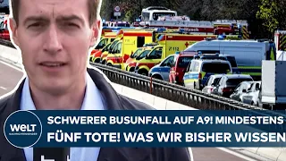 LEIPZIG: Schwerer Busunfall auf der A9! Mindestens fünf Tote - viele Verletze! Was wir bisher wissen