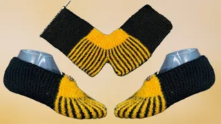 New Knitting Pattern For Ladies Socks/Shoes/Jutti/Jurab/Slippers # 296 (size 5 or 6 no)