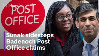 Sunak refuses to repeat Badenoch’s claims in Post Office ‘lying’ row