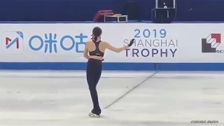 Фигуристка Евгения Медведева, прогон произвольной программы на Shanghai Trophy 2019