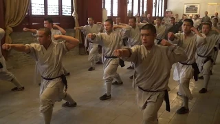 Shaolin Warrior Monks Group Demonstration INSIDE the Shaolin Temple