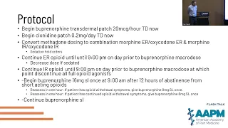 Impatient Clinical Protocol for the Rapid Conversion of Long-Acting Opioid Agonists to Buprenorphine