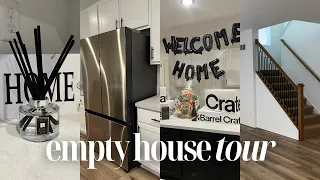 MOVING VLOG PT. 1: empty LUXURY HOUSE TOUR, aesthetic appliances, home haul: Amazon, CB2, TJ Maxx