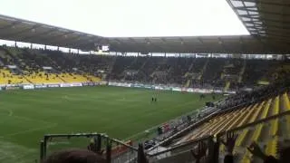 Alemannia Aachen - VFL Osnabrück Stimmung Gästeblock beim 0:1 am Tivoli am 24.11.12