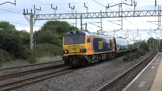 Trains at Tamworth 18/09/22 (inc. 90002, 86259, Sleepers & c2c 720s)