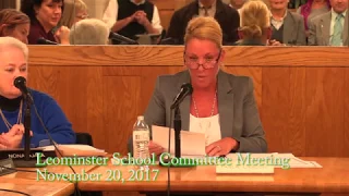 Leominster School Committee Meeting 11-20-17