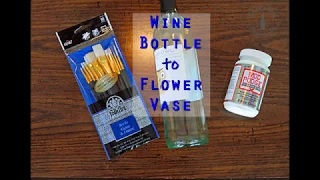 Wine Bottle To Flower Vase DIY 💐