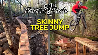 Building & Riding the Skinny Backyard Tree Jump